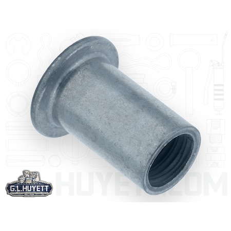 Avk Rivet Nut, 1/2"-13 Thread Size, 29/32 in Flange Dia., 1-1/32 in L, Steel BTIR-RNS813-250/B